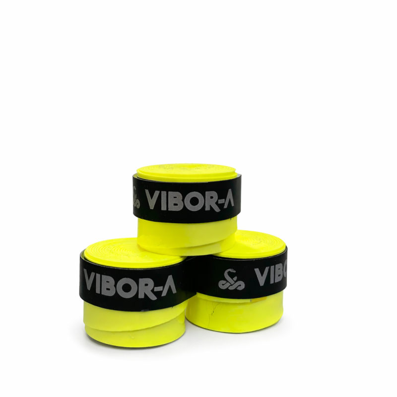 Overgrips Vibora Lisios Amarillo Fluor Pack de 3