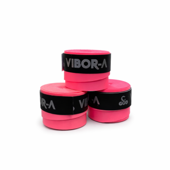 Overgrips Vibora Lisos Rosa Fluor Pack de 3