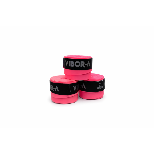 Overgrips Vibora Lisos Rosa Fluor Pack de 3