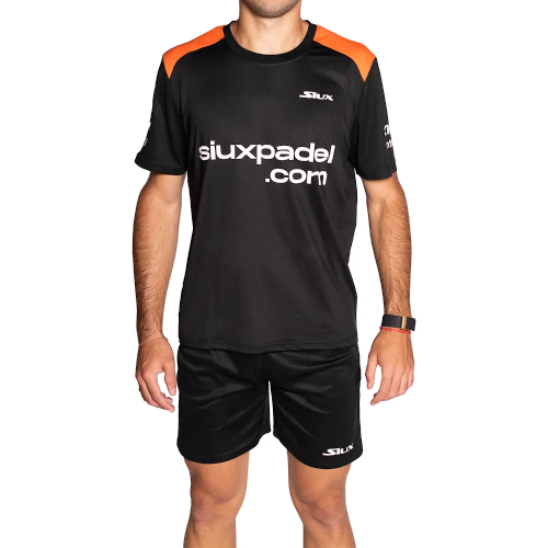 Camiseta Siux Fenix Negro-Naranja Leo Augsburger 2026