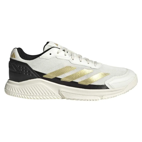 Zapatillas Adidas Courtquick Padel Blanco-Oro-Negro