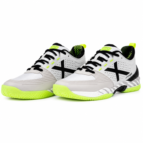 Zapatillas Munich Atomik 50 Gris y Amarillo Fluor