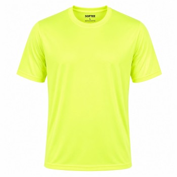 Camiseta Softee Propulsion Amarillo Fluor