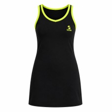 Vestido Softee Atenea Negro y Amarillo Fluor